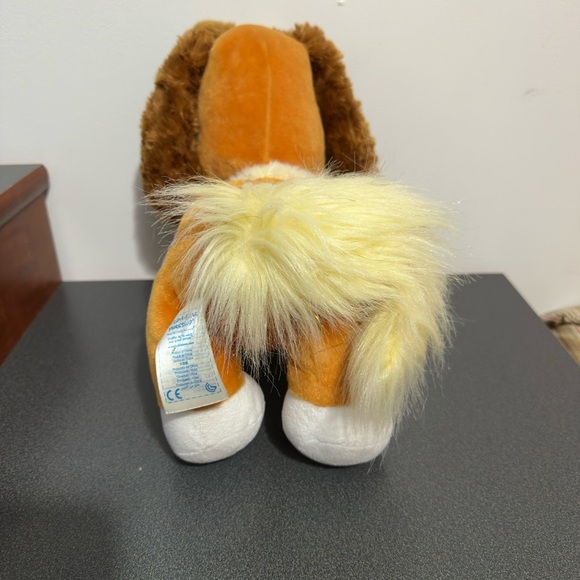 Adorable Brown and White Plush Dog - Picture 6 of 7